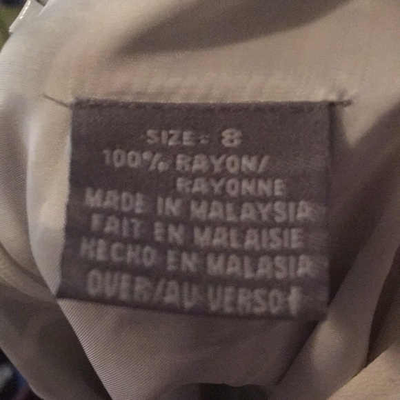 Navy and white floral print sheath dress - Picture 3 of 3